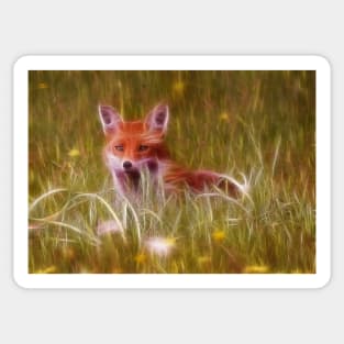 Cute Fox Cub Sticker